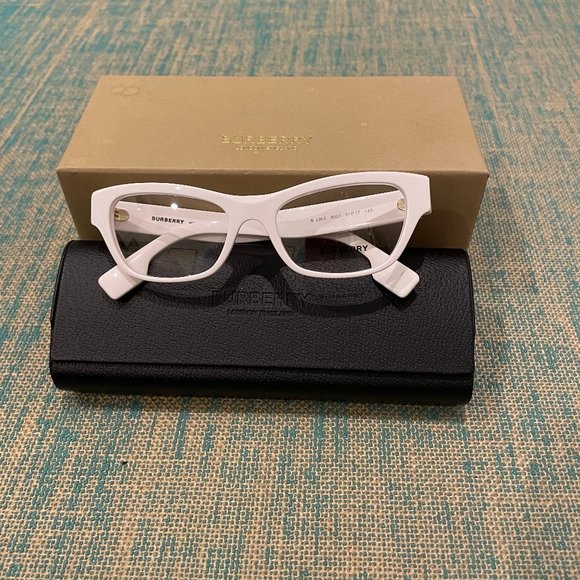 Burberry White Eyeglasses - Picture 1 of 7